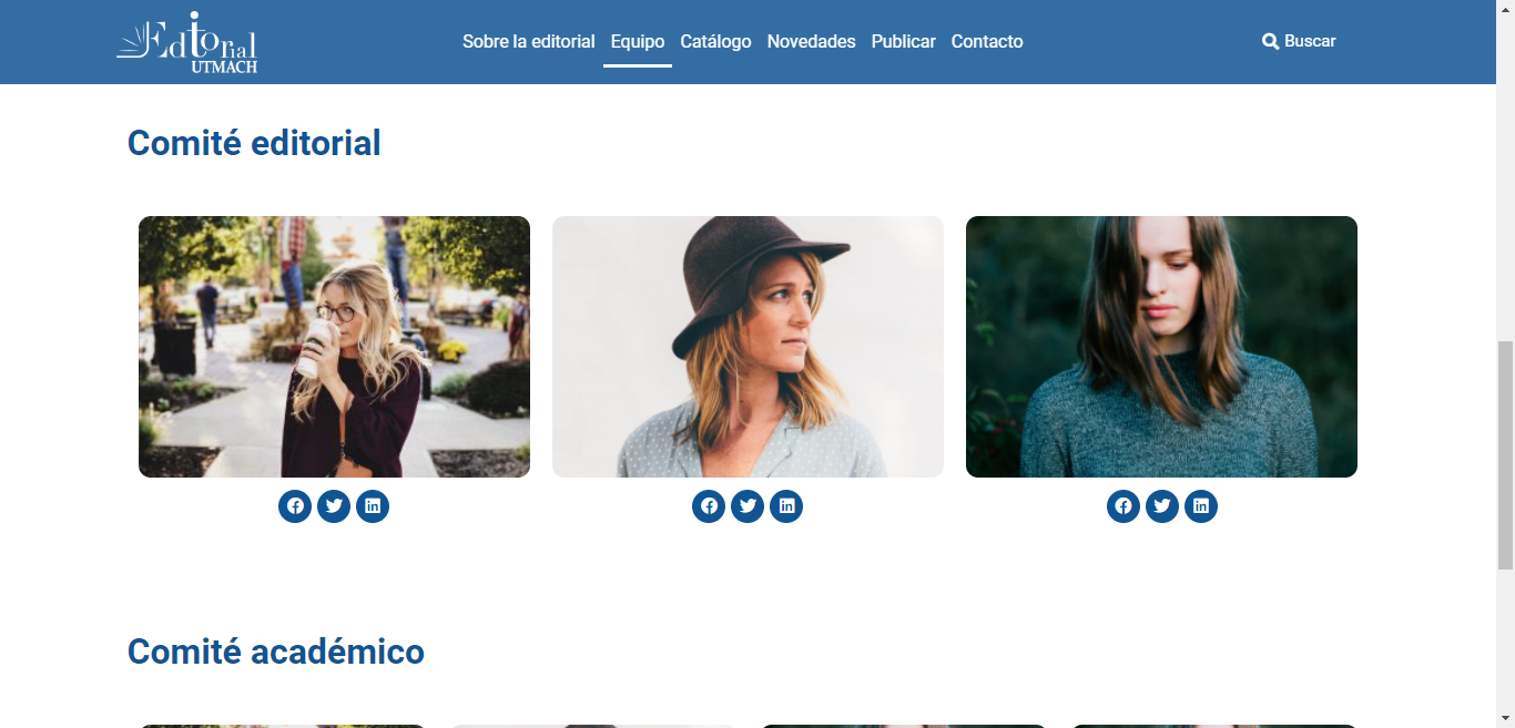 Nuestro equipo — Editorial UTMACH