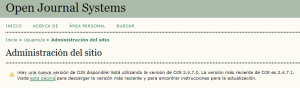 actualizar OJS 2