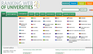 10 principales universidades de Latinoamérica según Webometrics 2024