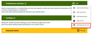 Servicio Editorial de ORCID