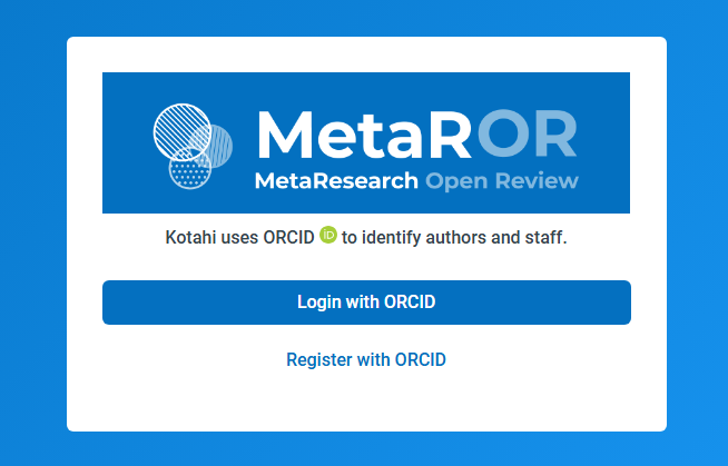 Cómo enviar tu publicación en MetaROR